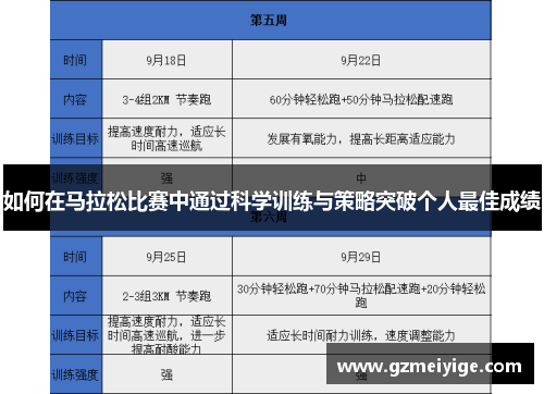 如何在马拉松比赛中通过科学训练与策略突破个人最佳成绩