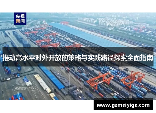推动高水平对外开放的策略与实践路径探索全面指南